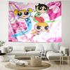 Powerpuff Wall Hanging Tapestry Wall Cloth Tapestries Decor Wall Bedroom Decoration