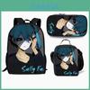 Sally Face Backpack Set With 17inch Large Capacity Student Computer Bag For Daily Use