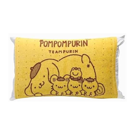 MORIPiLO Children s Pillow Cover Children s Pillow Sanrio Pompompurin [Stretchable Stretchable Type] Children s Pillow Pillow Cover Towel Pillow