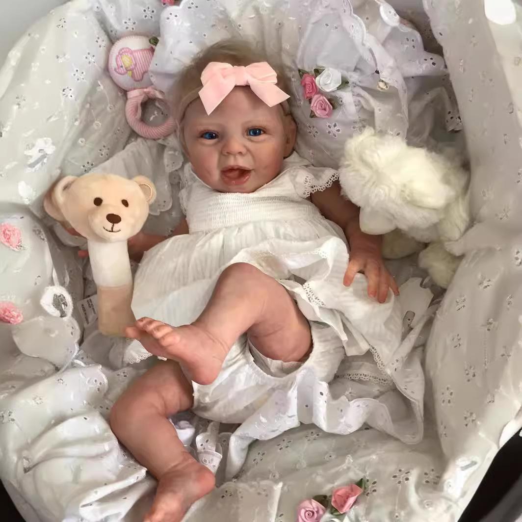 22-inch Realistic Cloth Body Hani Reborn Baby Doll 22-inch cloth body