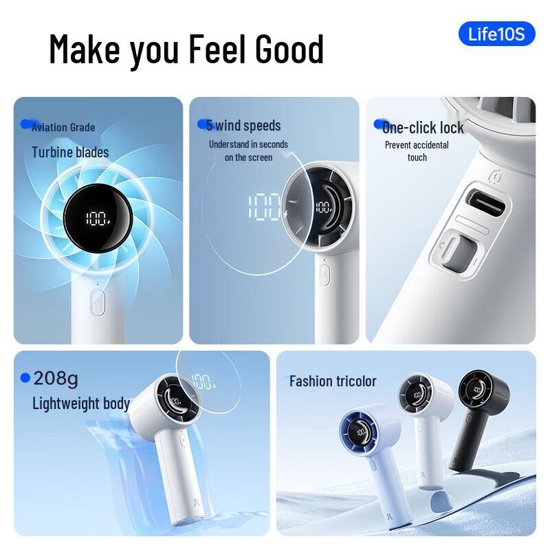 Jisu Mini Tragbarer Handventilator
