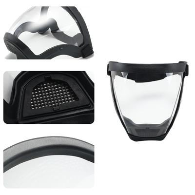 Full Face Shield Super Protective Clear Face Shield Masque Safety Protection Equipment Face Cover for Grass Whacking for Adults