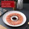 Kreative Teigtaschenplatte mit Dip-Fach