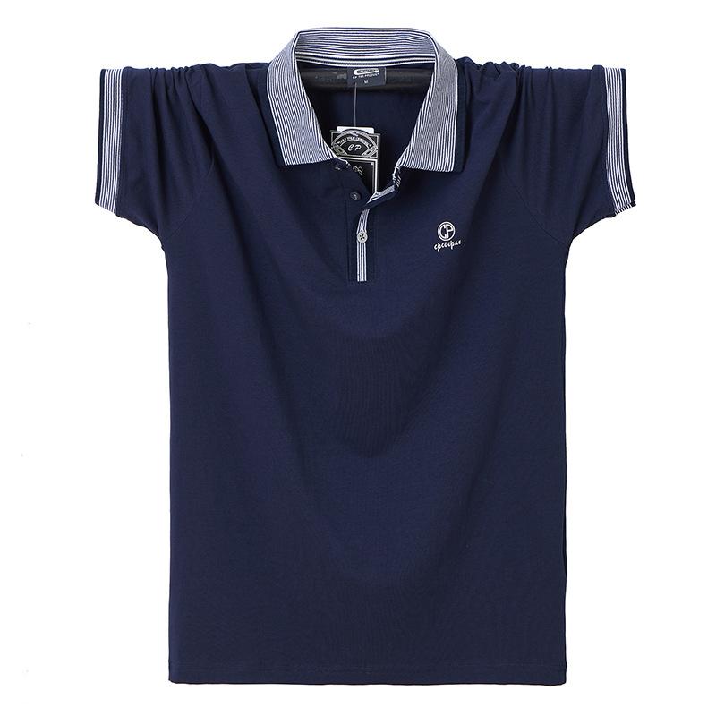 Business Casual Men's Short-sleeved POLO Fir Plus Size Lapel T-shirt Men's Summer Versatile Formal Tops T-shirt
