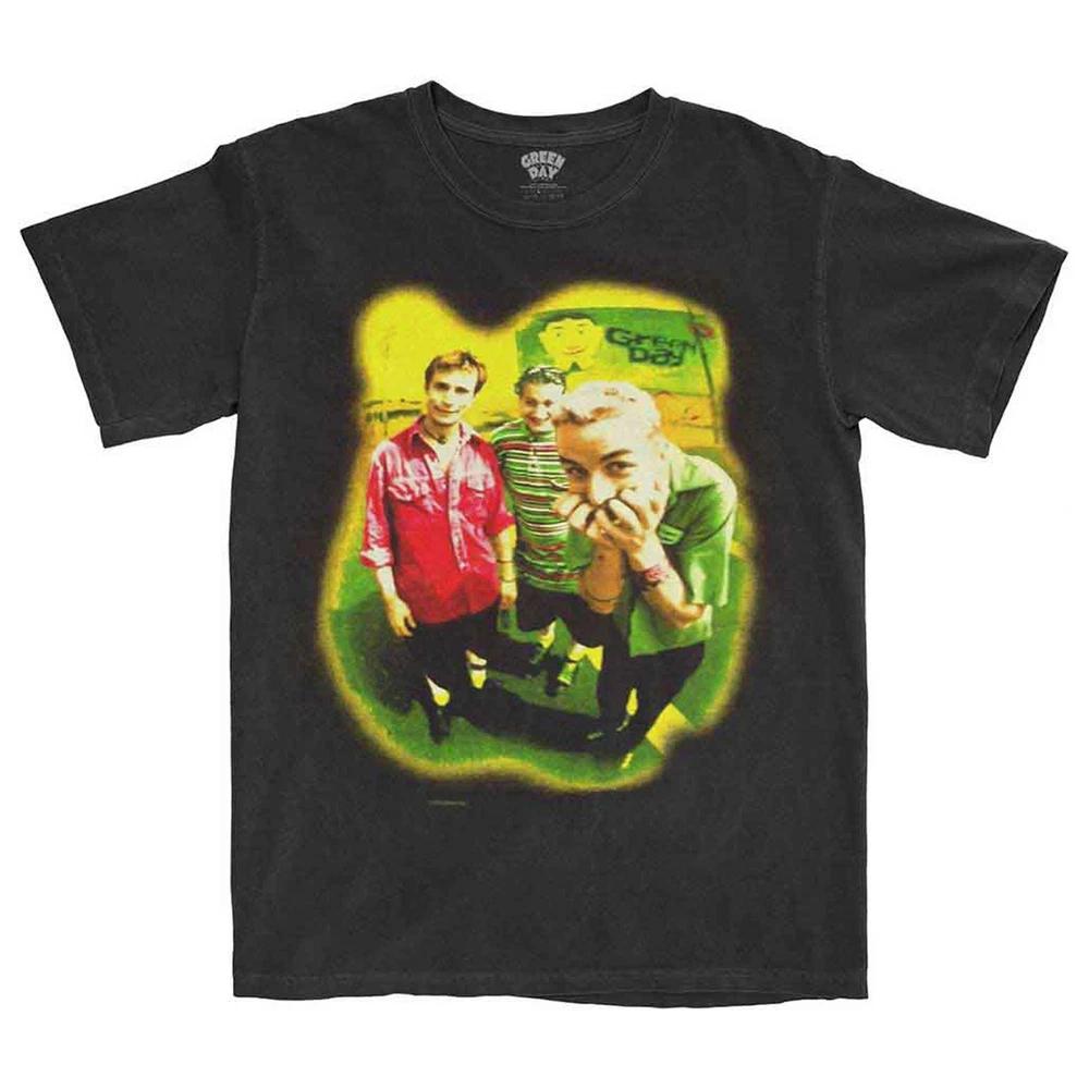 Green Day Neon Photo T Shirt XL