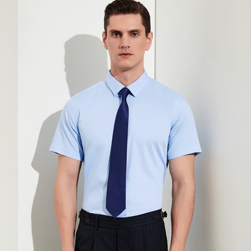 

Men s Bamboo Fiber Short Sleeve Business Shirt 39