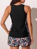 2026 European Solid Color Sexy Slim-Fit Tankini Set