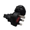 US 3 Prong Power Cord Power Plugs,3 Pin Male to IEC320 C5 Female Laptop Power Conversion Plugs