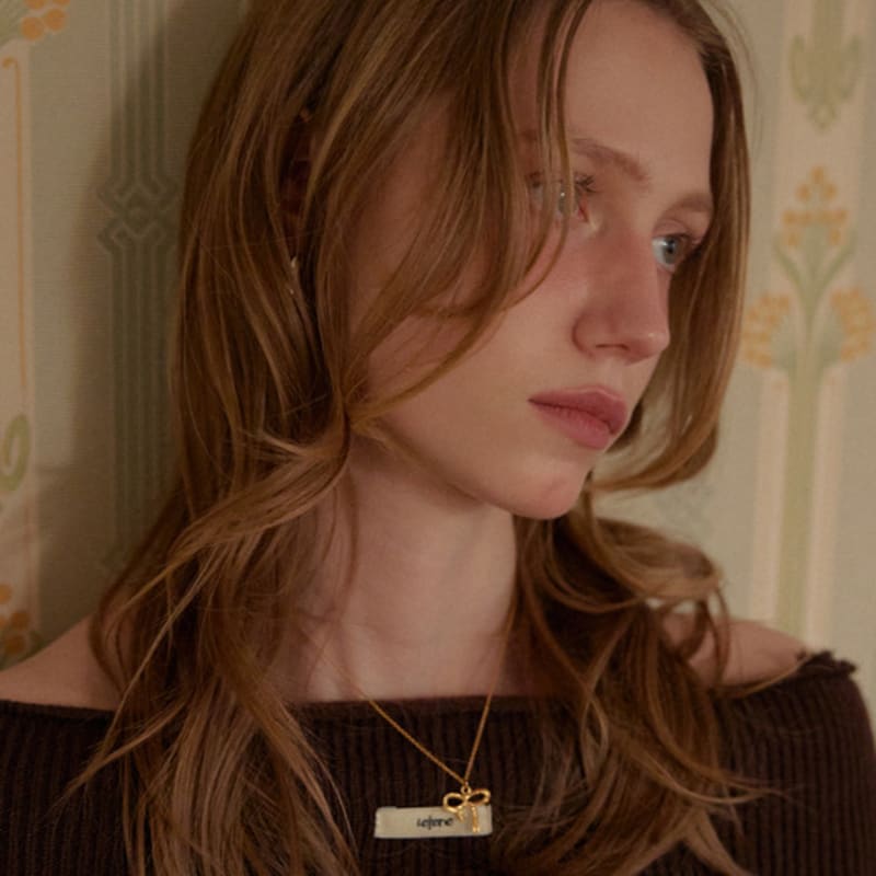 Leterie MINI RIBBON NECKLACE