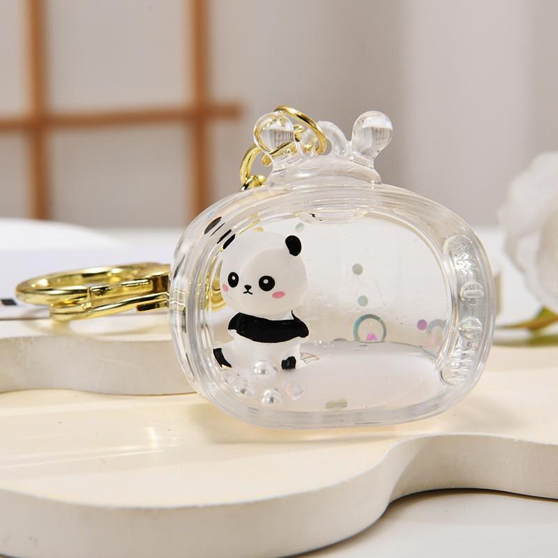 Panda Acrylic Keychain: Car Pendant, Backpack Accessory, Couple Gift