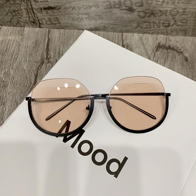 JYL TS Semi-rimless Sunglasses Unisex UV Protection Korean Fashion  6316 A-4894 вистерия