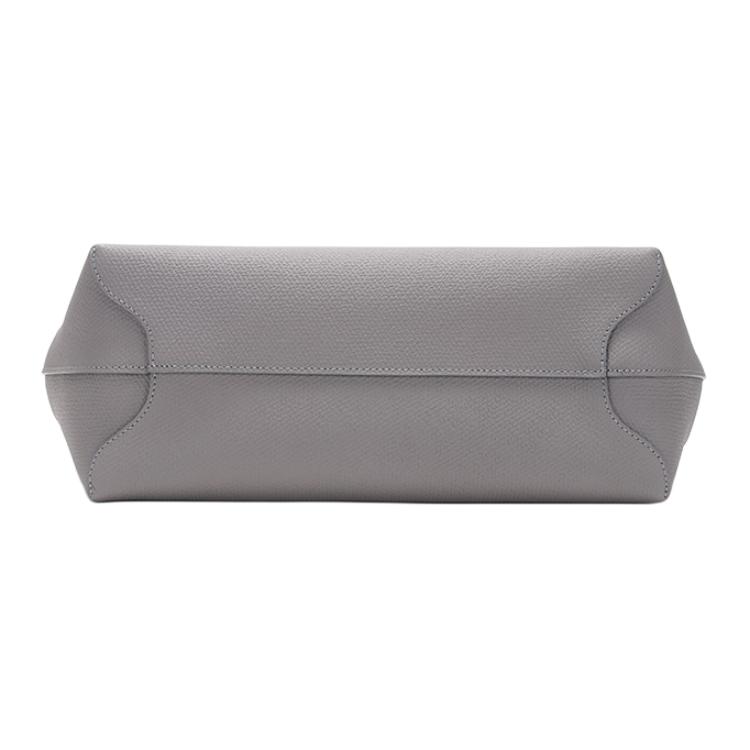 Longchamp Le Roseau 30 Solid Color Bamboo Buckle Leather Crossbody Tote Bag Medium Women Bags Dove-Gray 10058HPNP55