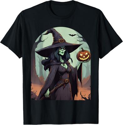 Witch Pumpkin Halloween T-Shirt