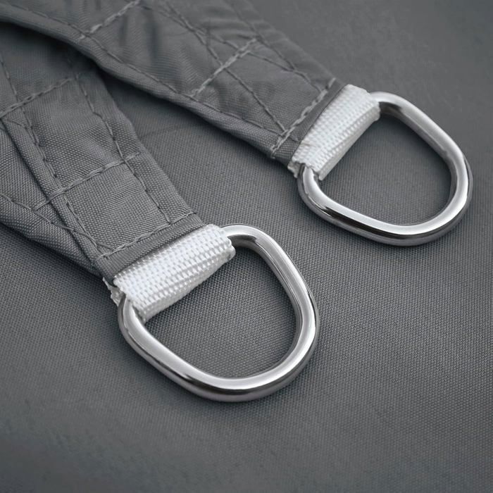 Voile d'ombrage rectangulaire 3 x 2,5 m imperméable en polyester - Gris anthracite, anti-UV 95%
