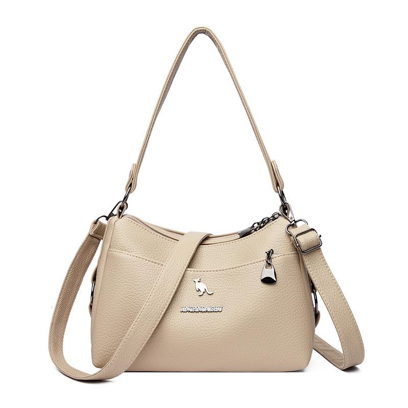 Damen PU Umhängetasche mit großem Fassungsvermögen