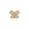 Korean Diamond-Studded Bow Brooch - Trendy Collar Pin for Women