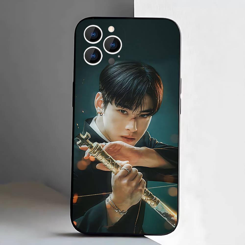 Cha E-EunWoo Phone Case For iPhone 17,16,15,14,13,12,11,Pro,XS,Max,XR,Plus,E,SE4,Mini Black Soft Cover