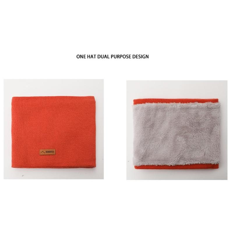 Inner Plush Neck Warmer Winter Neck Windproof Scarf for Woman Face Cover Scarf