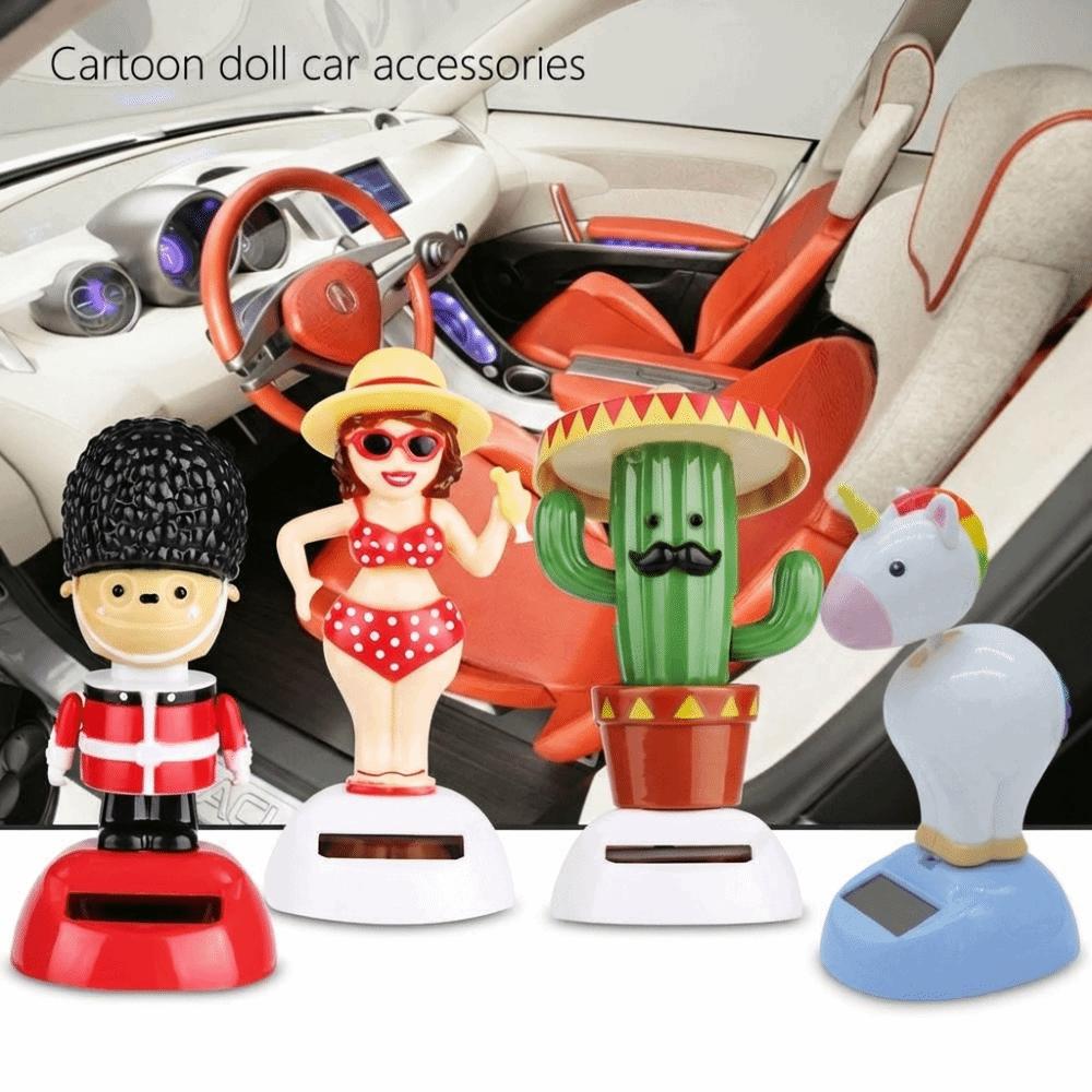 Newest Home Ornament Gift Solar Powered Swing Dancing Flip Flaps Toy Shaking Moving