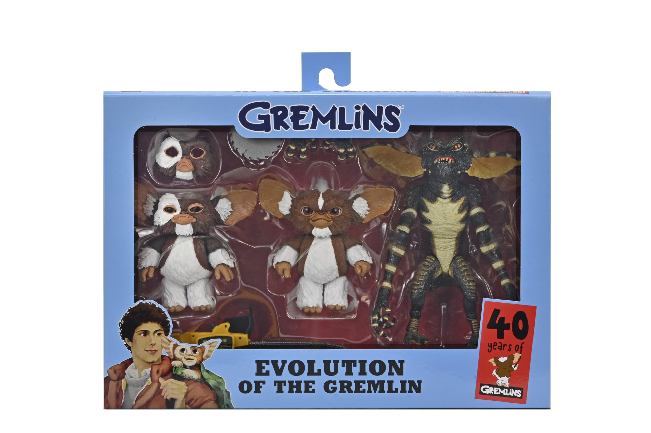 NECA Gremlins Evolution 40th Anniversary Scale Box Set Gremlins 7-inch коричневый