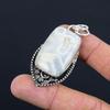 Natural Solar Moss Opal Gemstone Pendant 925 Sterling Silver Indian Jewelry