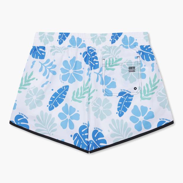 LECOQ Women'S Boardshorts With Inner Liner White (Qp222Shp51)