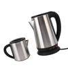 Electric Double Kettle Teapot Set Easy Cleaning Safe Stainless Steel Electric Turkish Kettle Detachable Infuser for Black Teas