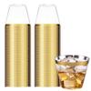 50 Plastic Cups, 270ml, Suitable for Western Food, Ice Cream, 9oz Clear Plastic Cups, Disposable Hard Cups, Plastic Wine Cups, Cocktail Cups, and Part