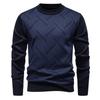 Thick Casual Round-neck Warm Knitted Sweater for Men In Autumn and Winter