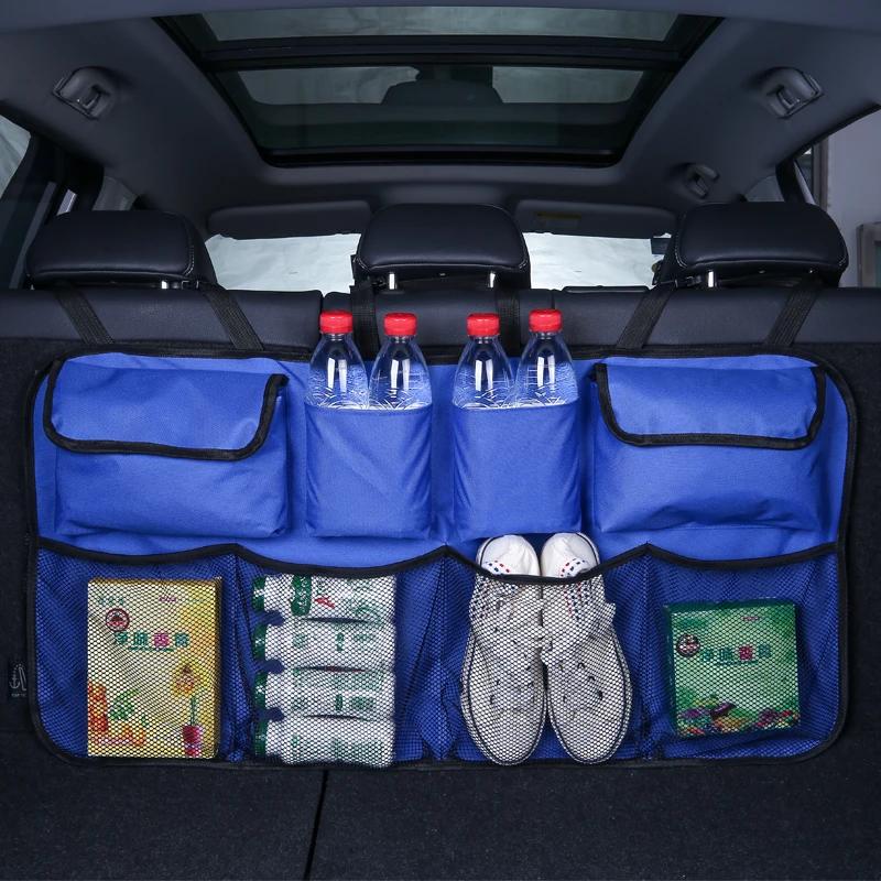 

Car Trunk Car Organisers Backseat Hanging Car Organisers with 8 Large Storage Bag Trunk Organizer for SUV Truck Space Saving Exp