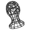 ABS Foldable Wig Display Support Stand Professional Holder Folding Wig Air Dry(Black)