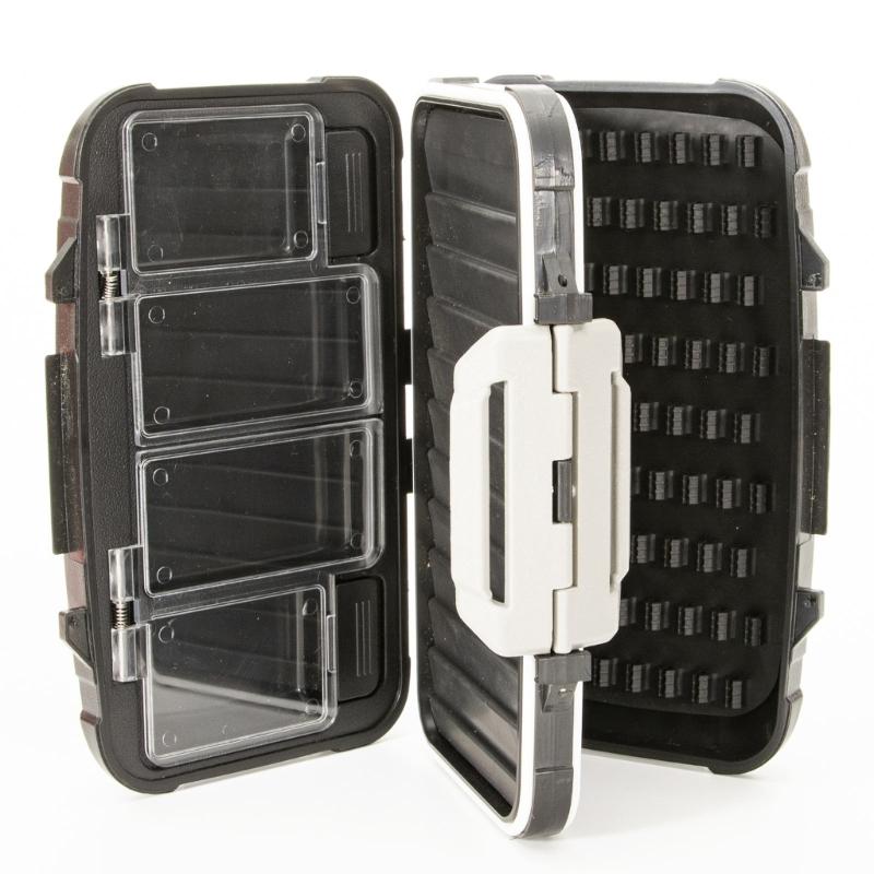 Durable Fly Fishing Tool Kits Box Four-sided Waterproof Fishing Fly Box Easy-Grips Fishing Gear Combos Fly Fishing Box