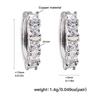 European Style Diamond Zirconia Minimalist Ear Cuff Earrings for Women