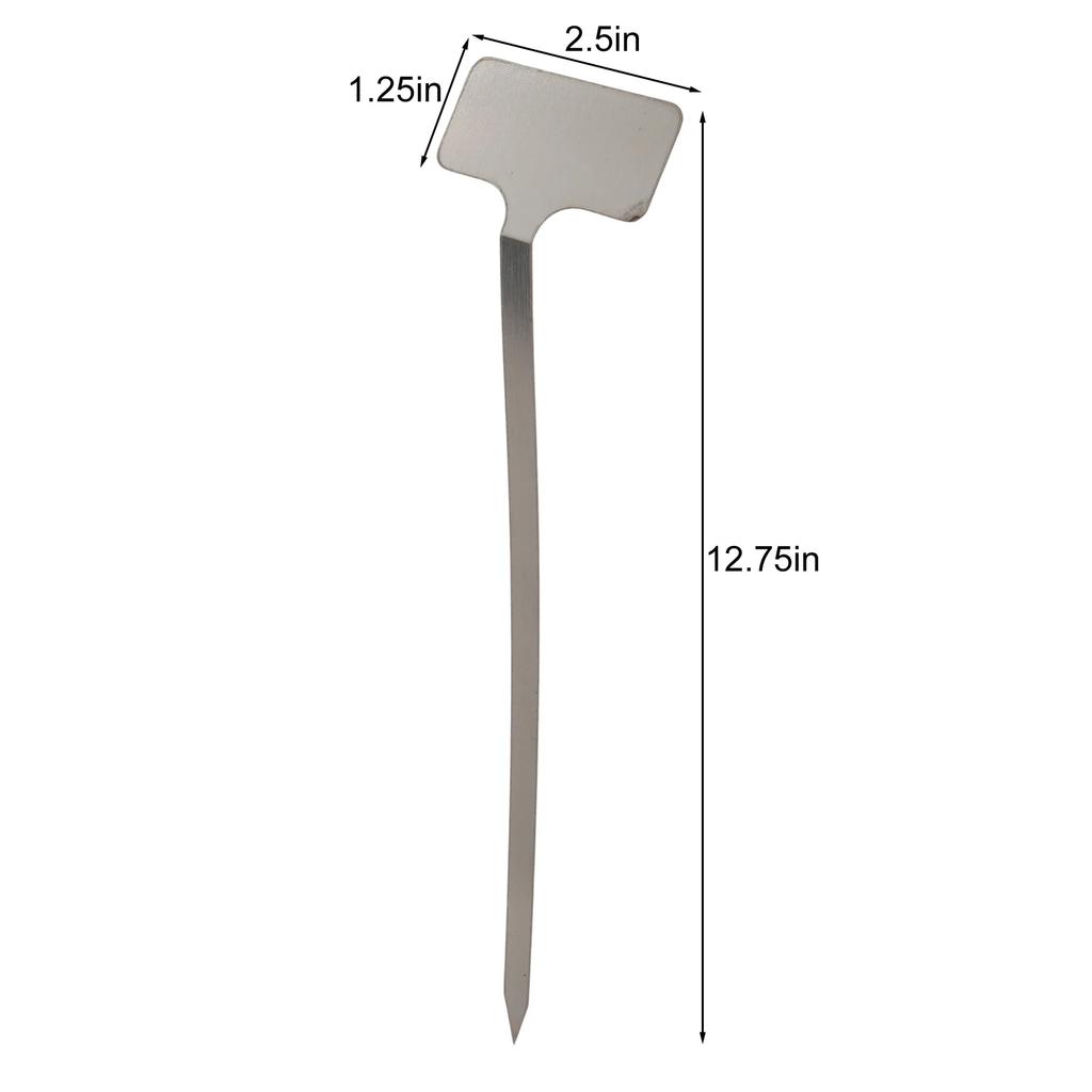 304 Stainless Steel Plant Markers Waterproof Reusable Metal Labels for Garden with Marker Pen for Herb Vegetable Identification