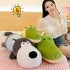 Crocodile Plush Doll Long Body Pillow for Hugging Supportive Waist And Back Cushion Soft Skin-Friendly Sleeping Pillow for Kids Adults