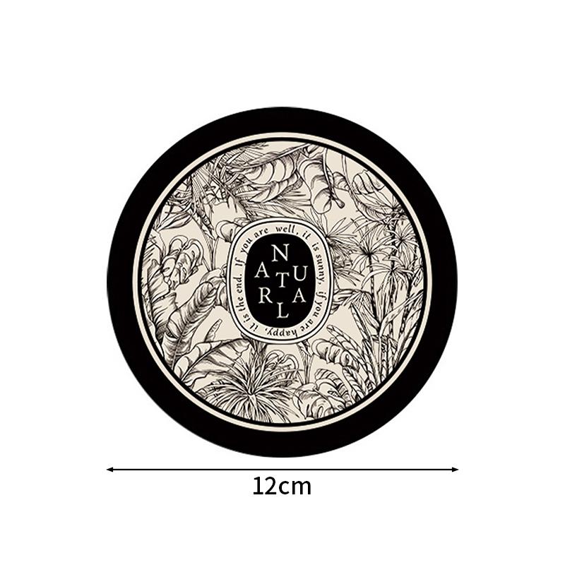 4pcs Round Coasters Anti Slip Placemats Modern Table Mat Dining Table Mat Round Drink Cup Coasters Mug Cup Pad Tableware Pads