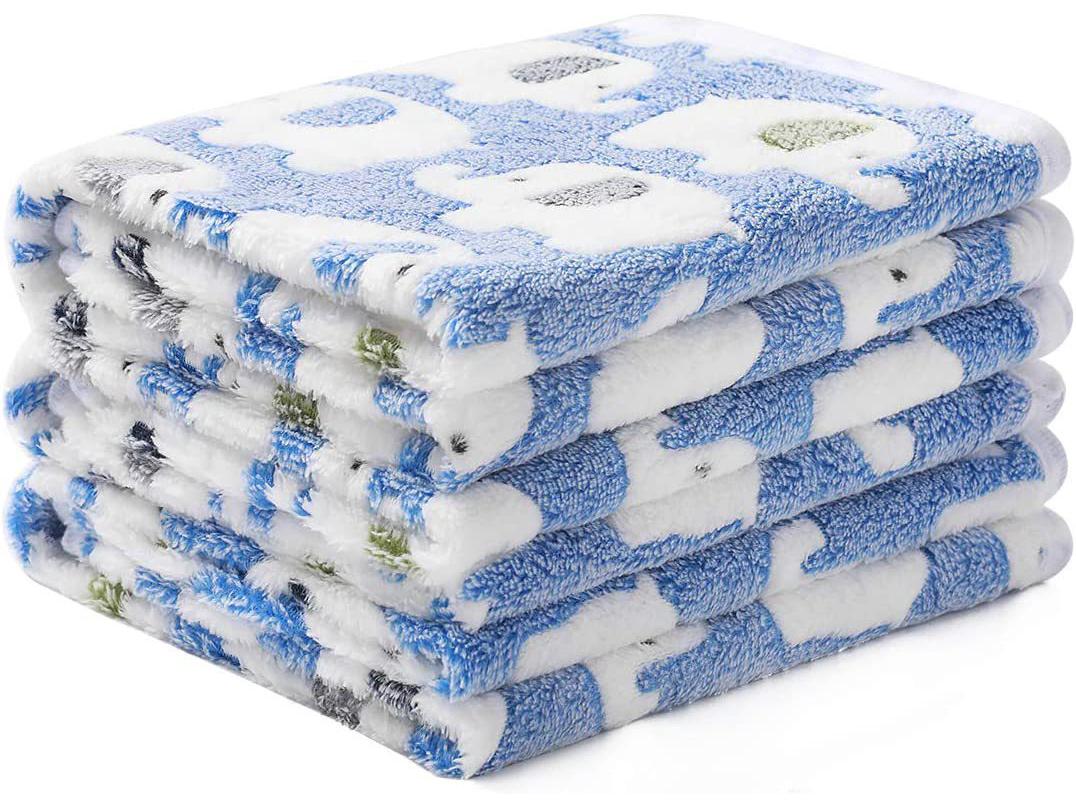 

Coral Fleece Flannel Elephant Pet Blanket & Dog Mat XXS: 20x20 cm