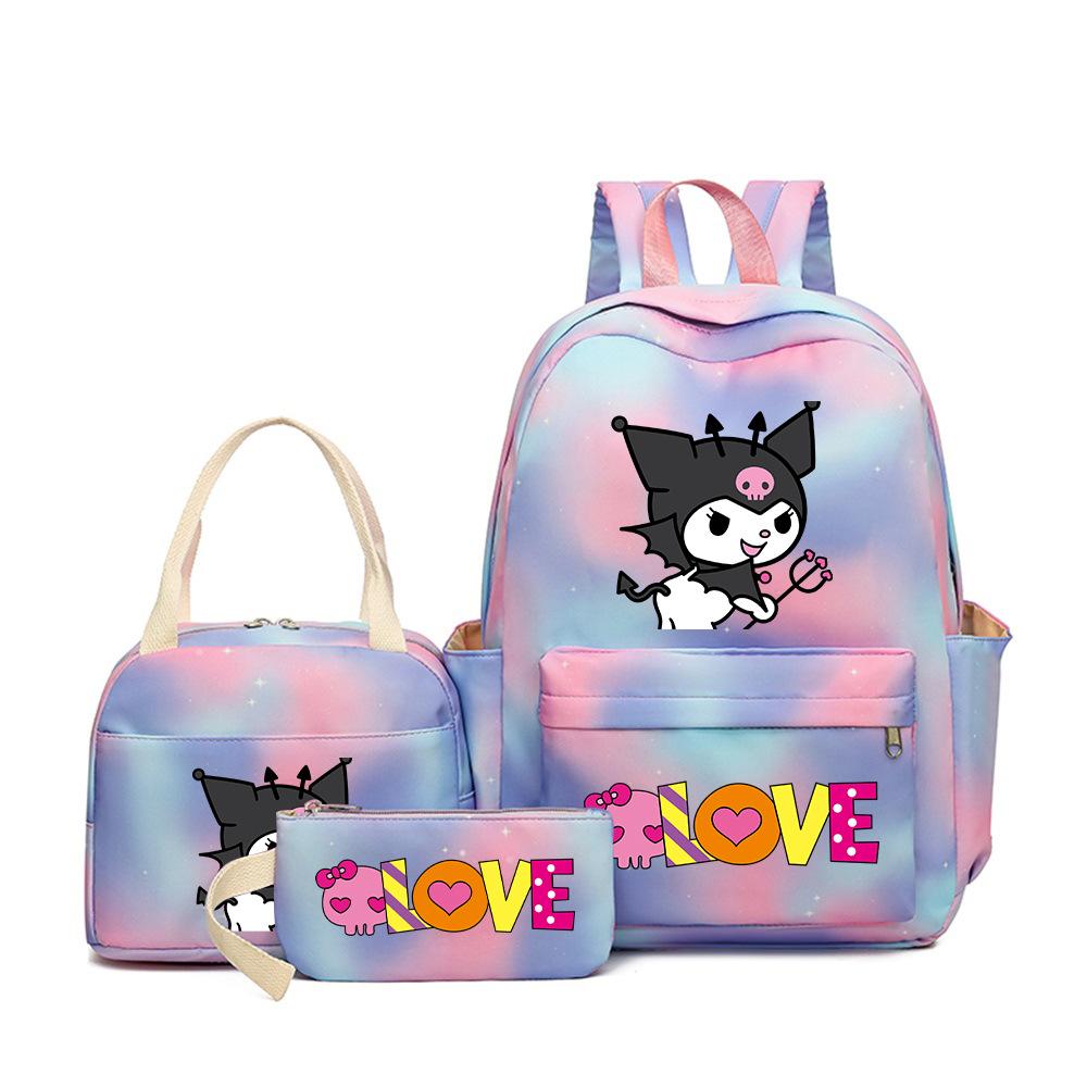 Student Schoolbag Cartoon Cute Large Capacity Backpack Lightweight Waterproof Middle School Student Backpack
