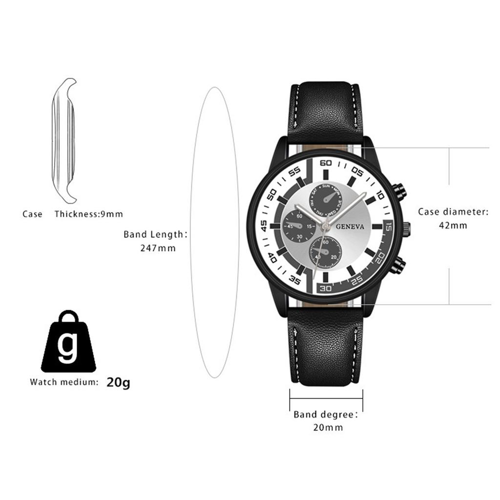 Quartz Watches For Men Leather Strap Wristwatches Top Luxury Brand Man Watch Business Men's Clock Gift Reloj Hombres