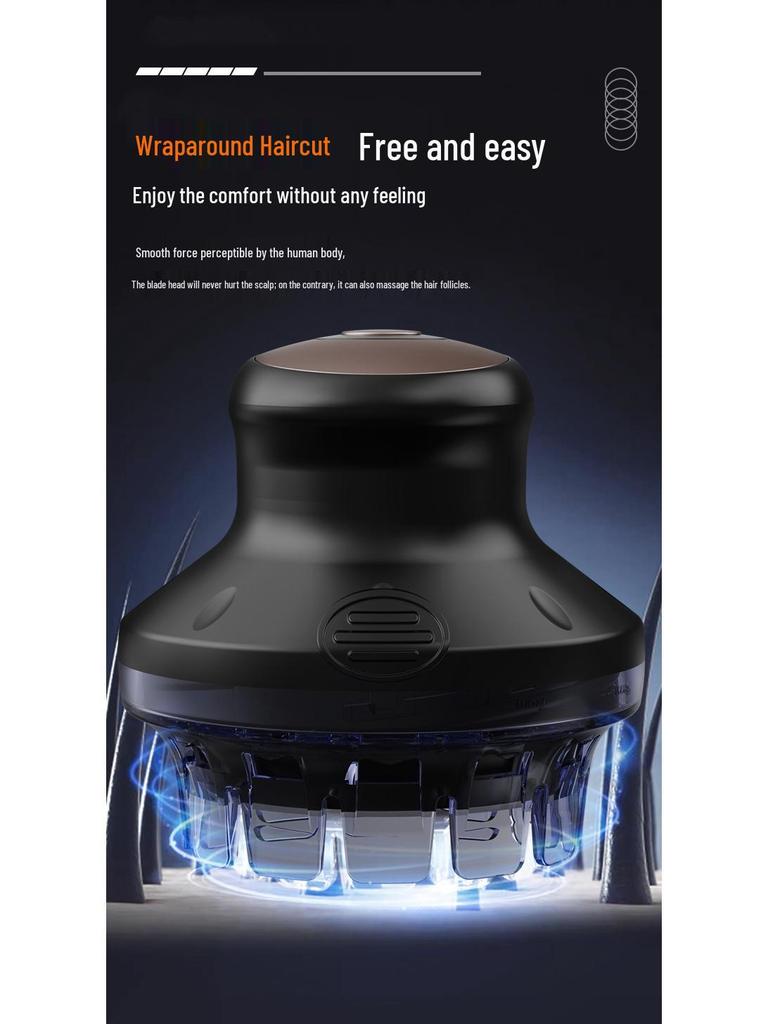 UFO Head Shaver: Men's Electric Hair Clipper & Full Body Washable Haircut Tool