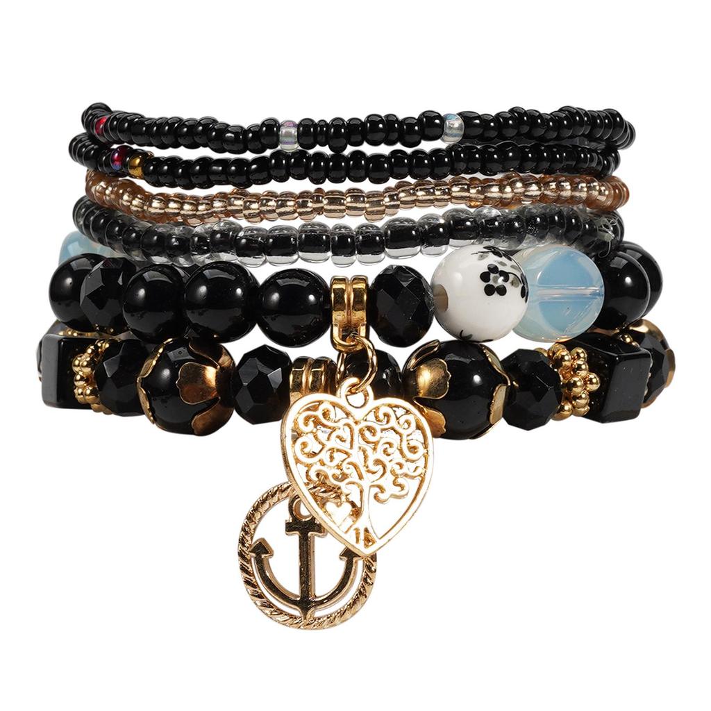 Bohemian Women's Multilayer Tassel Beaded Bracelet - Trendy European and American Style Jewelry