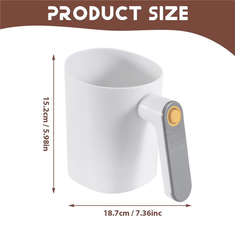 AD23-Handheld Electric Flour Sieve Icing Sugar Powder Stainless Steel Flour Screen Cup Shaped Sifter Kitchen Pastry Cake Tool