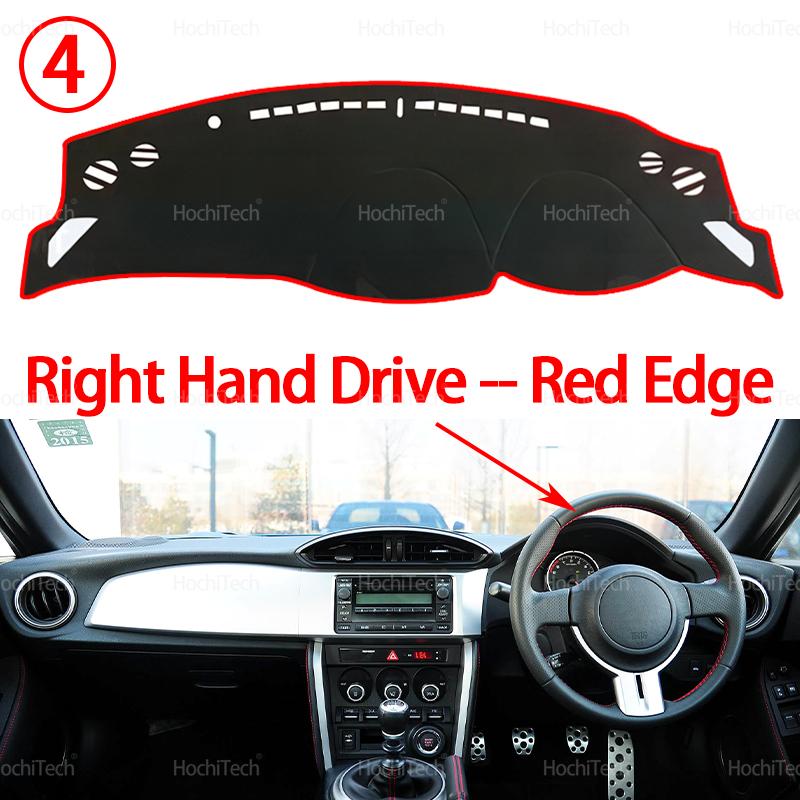 For Subaru BRZ 2012- Car Dashboard Cover Mat Sun Shade Pad trument Panel Carpets Anti-UV Car Accessories 2015 2016 2017