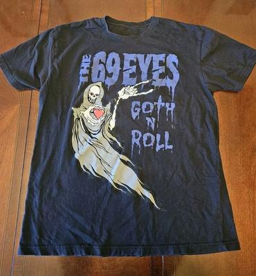 The 69 Eyes Band Goth andRoll T-Shirt Unisex Cotton Tee S-5XL Bo1002
