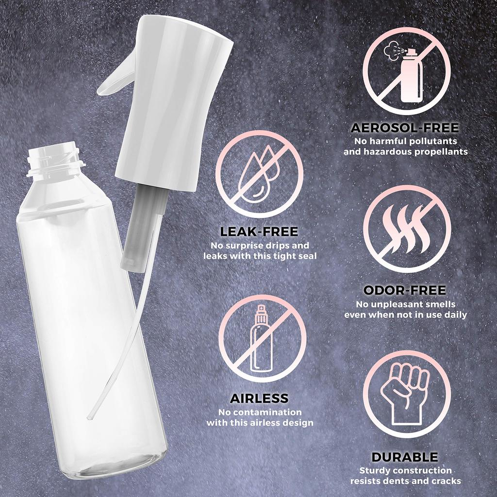 200ml Dauersprühflaschen Friseurdruck-Berieselungsflasche Friseur-Schönheitssalon Nachfüllbarer Zerstäuberbehälter