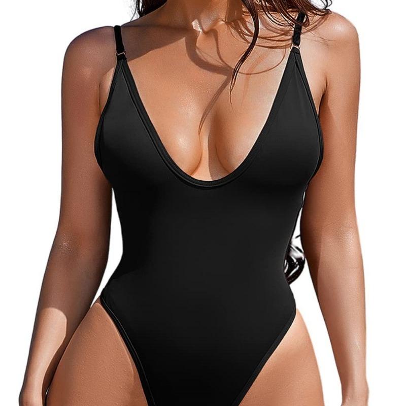 New Sexy Bikini Women's One-piece Swimsuit Solid Color Multi-color Swimsuit Fashion