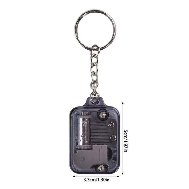 Stylish Music Box Keychain Accessory Portable Music Box Keychain Pendant Charm With Clear Sound Ideal For Daily Use