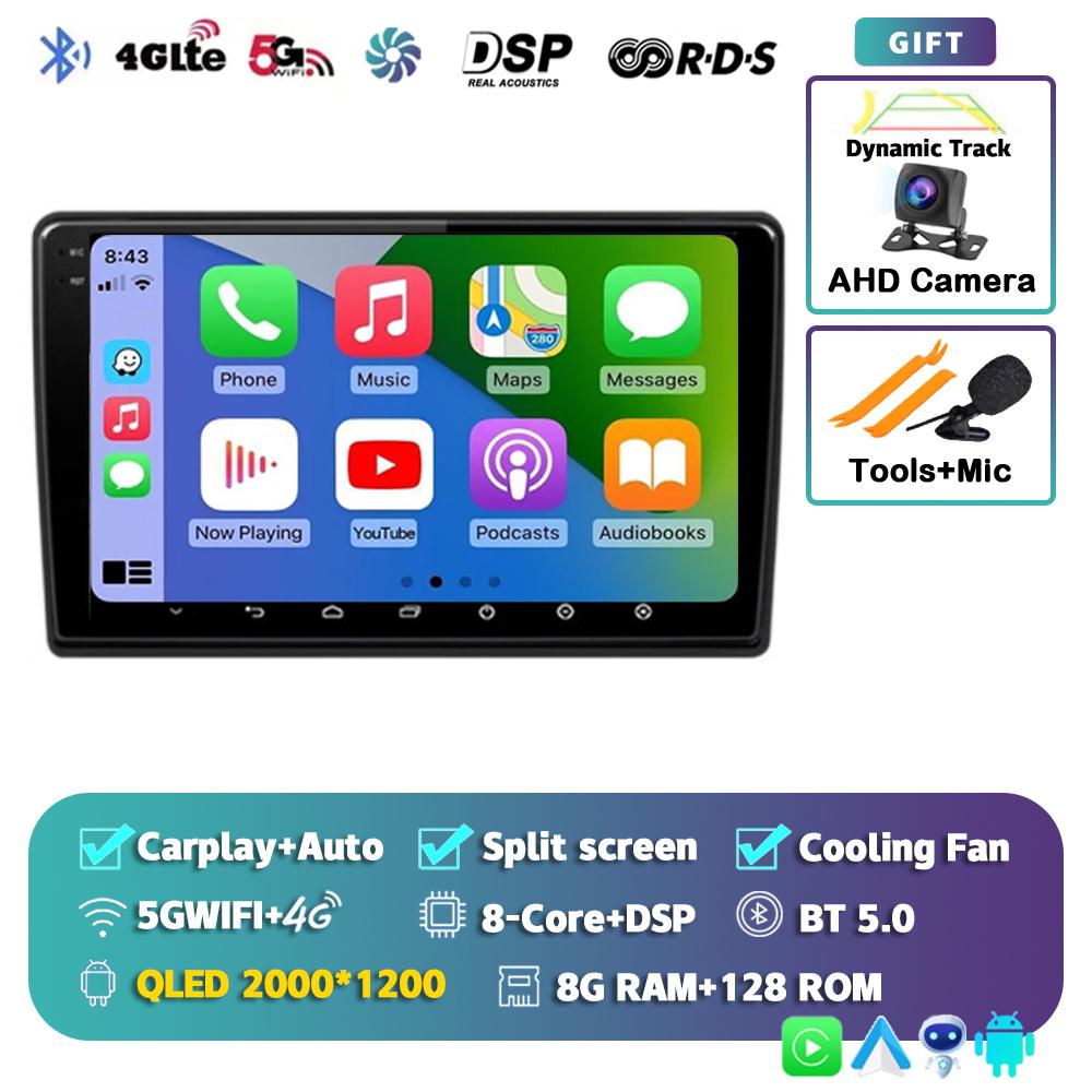 Android 14 Carplay Auto Car Radio For Hyundai H1 2007 - 2015 Multimedia Player Navigation GPS 2Din 4G+Wifi Stereo Head Unit DVD