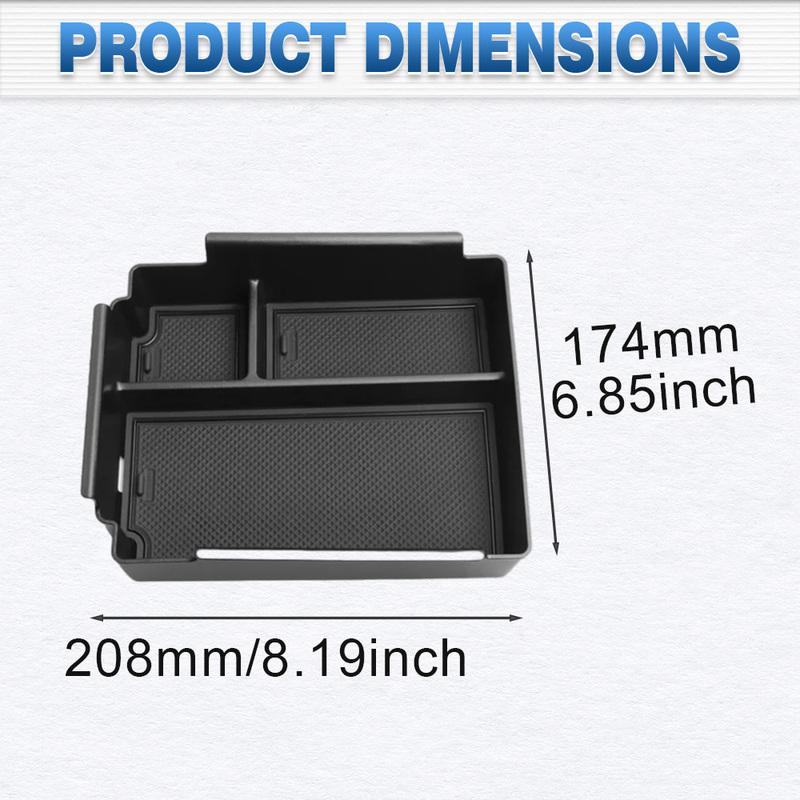 For BYD Shark 6 2024 2025 2026 Center Console Organizer Central Control Storage Box with Mat Car Armrest Organizer Accessories