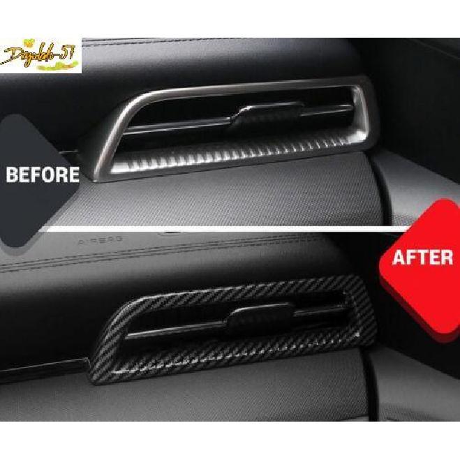 Carbon Fiber ABS Left & Right Air Outlet Vent Cover Decor For Kia K5 -